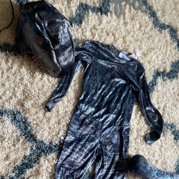Kids Dinosaur Costume One Piece - Blue - Picture 1 of 5